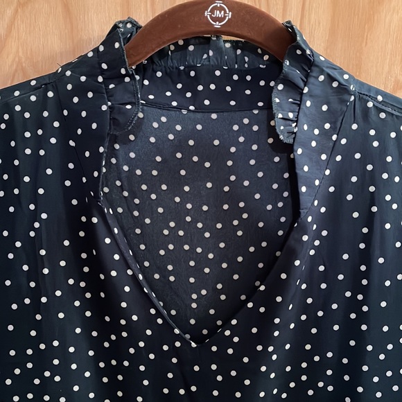 Forest Green Polka Dot Mini Swing Shift Dress - Size XXL - Picture 4 of 7